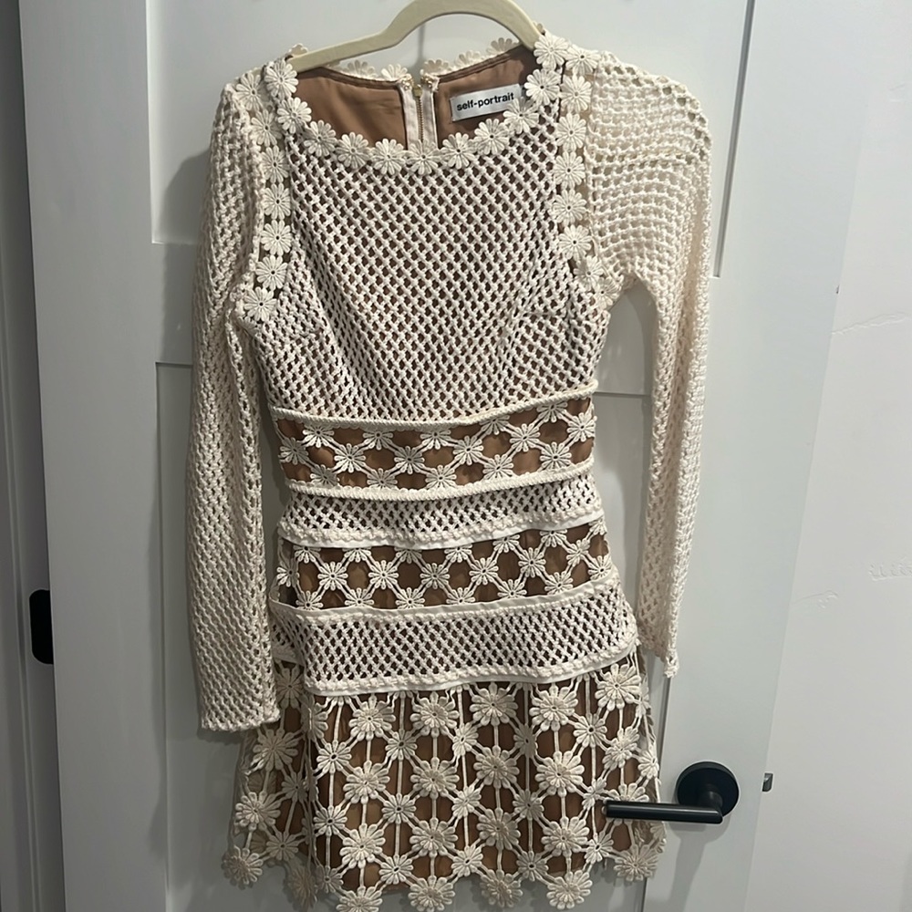 Self portrait eyelet dress